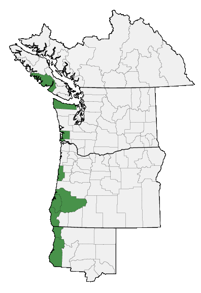 Map of where plant is found