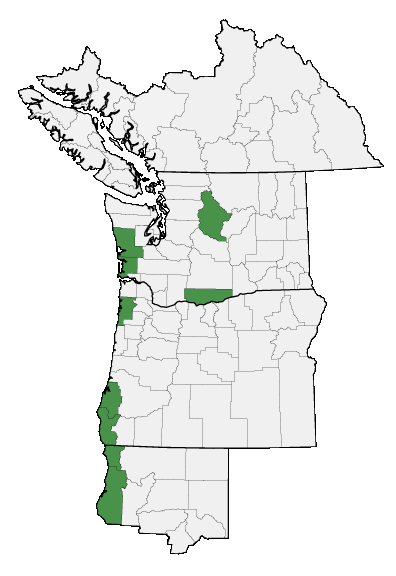 Map of where plant is found