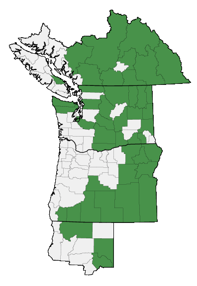 Map of where plant is found