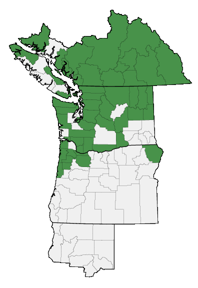 Map of where plant is found