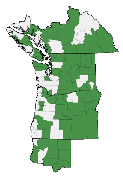 Map of where plant is found