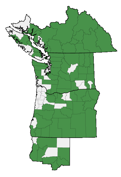 Map of where plant is found