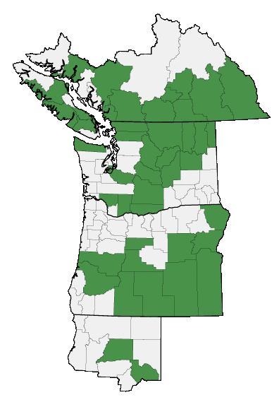 Map of where plant is found