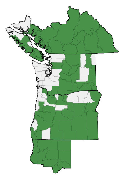 Map of where plant is found