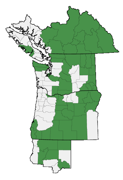 Map of where plant is found