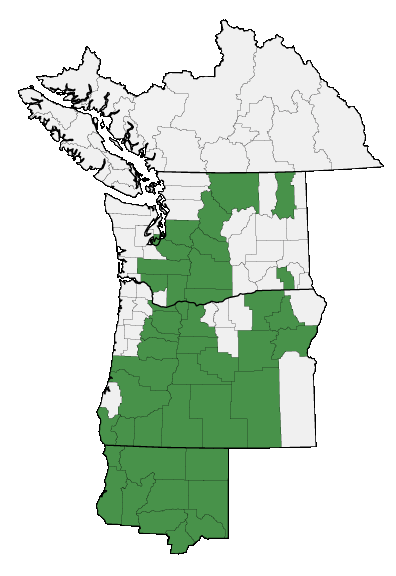 Map of where plant is found