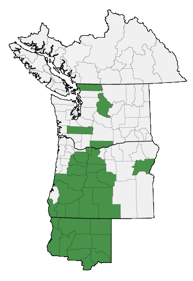 Map of where plant is found