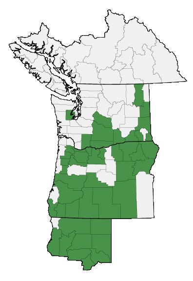 Map of where plant is found