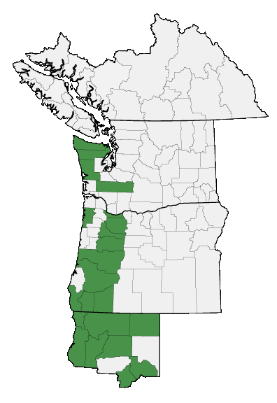 Map of where plant is found