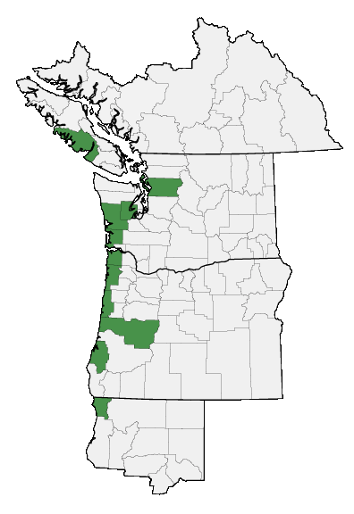 Map of where plant is found