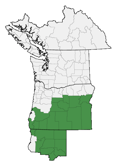 Map of where plant is found