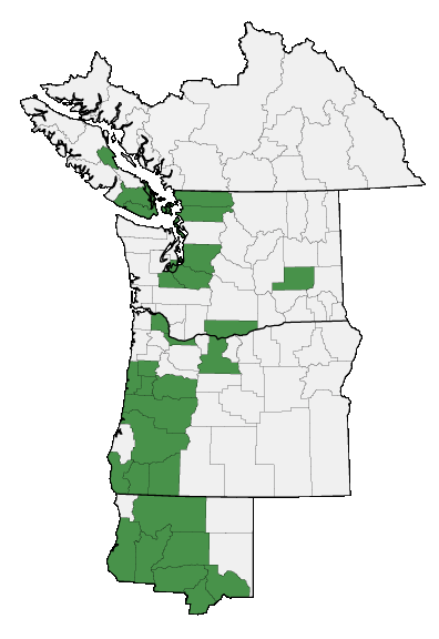 Map of where plant is found