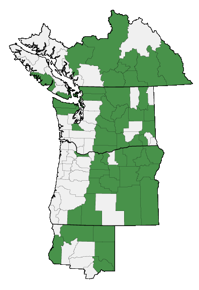 Map of where plant is found