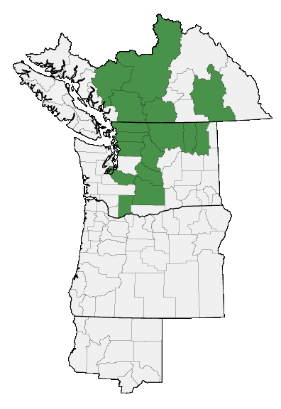 Map of where plant is found