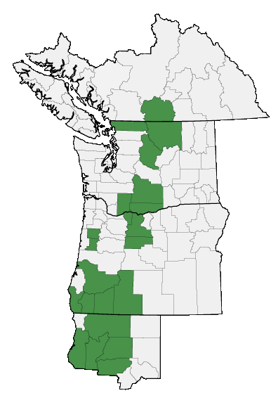 Map of where plant is found