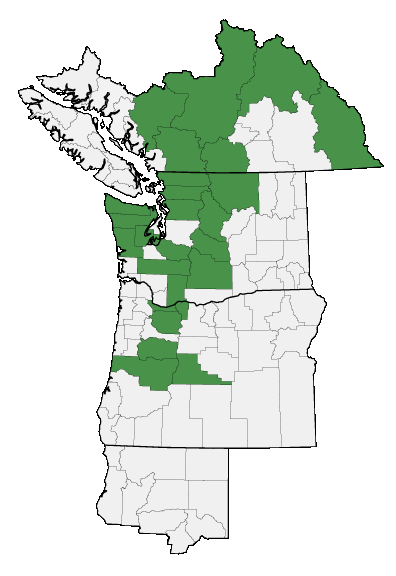 Map of where plant is found