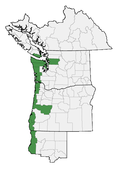 Map of where plant is found