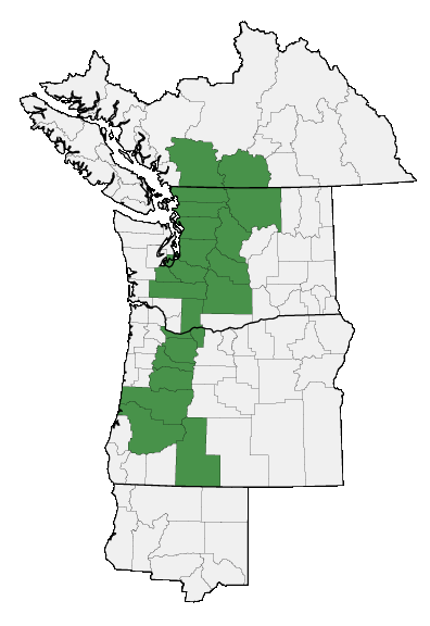 Map of where plant is found