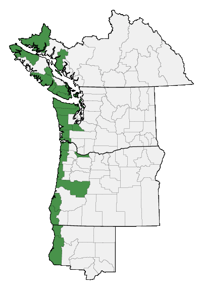 Map of where plant is found