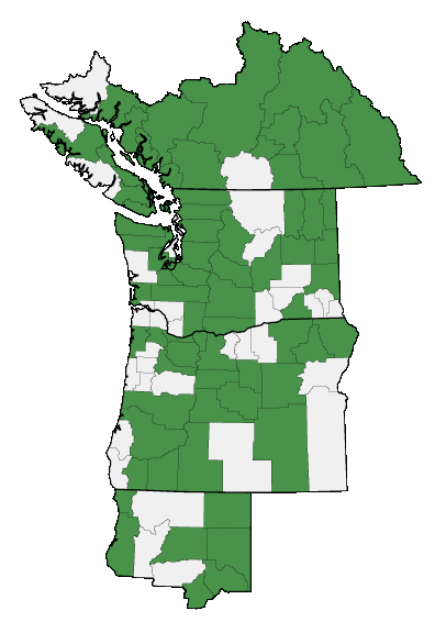 Map of where plant is found