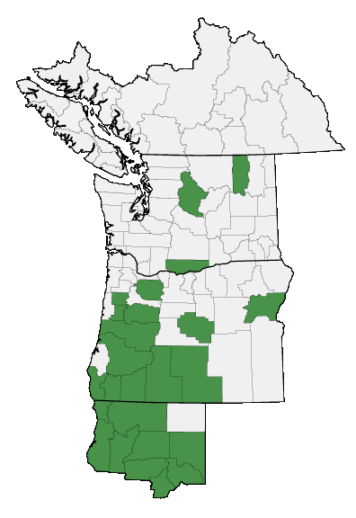 Map of where plant is found