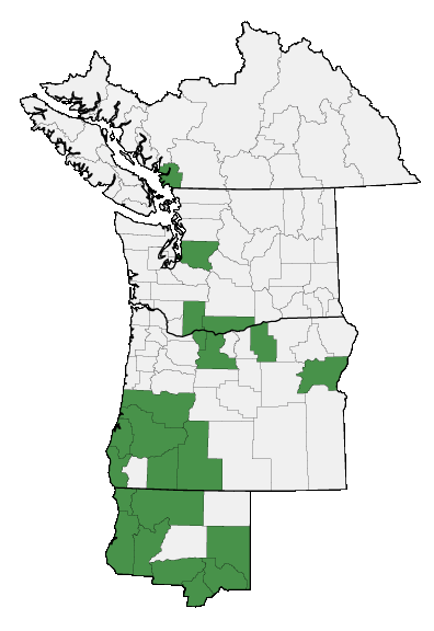 Map of where plant is found