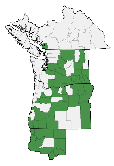 Map of where plant is found