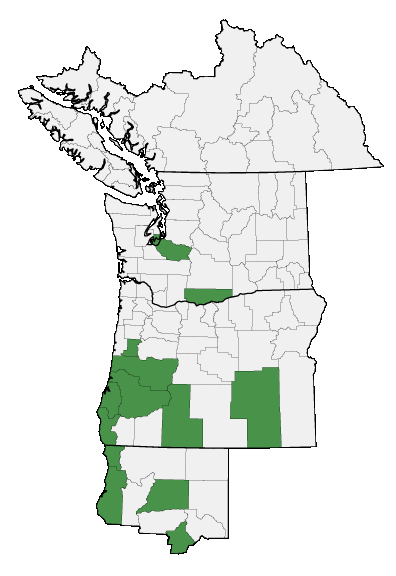 Map of where plant is found