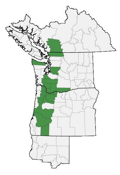 Map of where plant is found