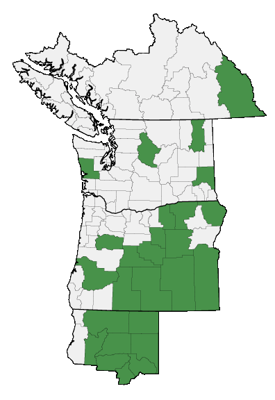 Map of where plant is found