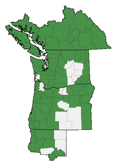 Map of where plant is found