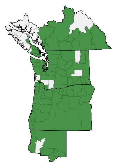 Map of where plant is found