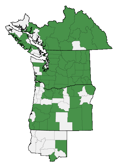 Map of where plant is found