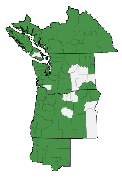 Map of where plant is found