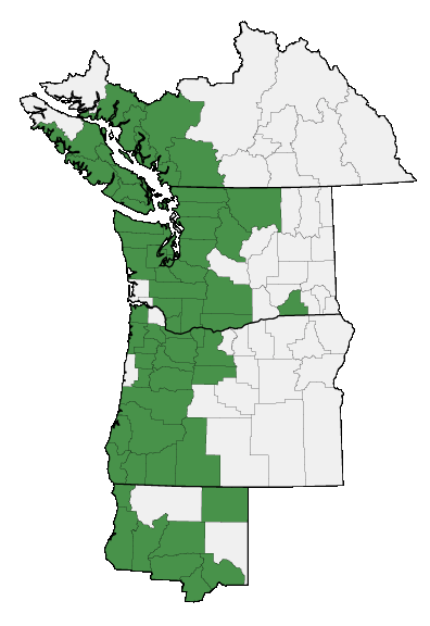 Map of where plant is found