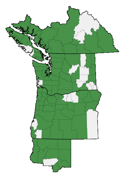 Map of where plant is found