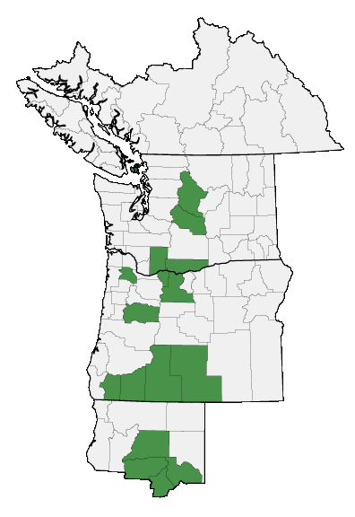 Map of where plant is found