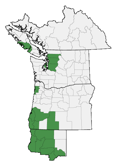 Map of where plant is found