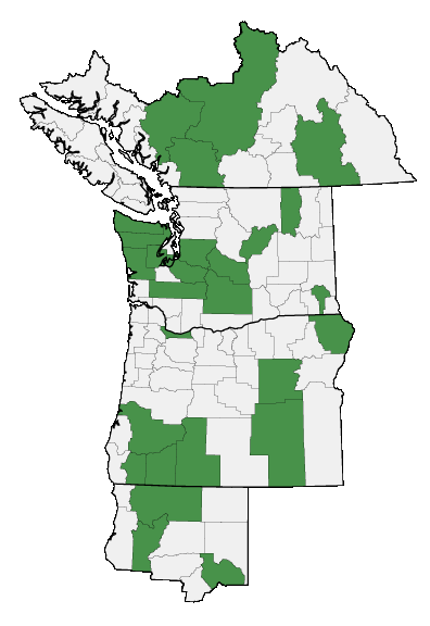 Map of where plant is found