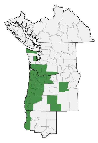 Map of where plant is found