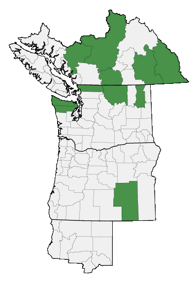 Map of where plant is found