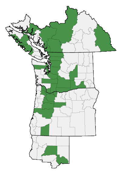 Map of where plant is found