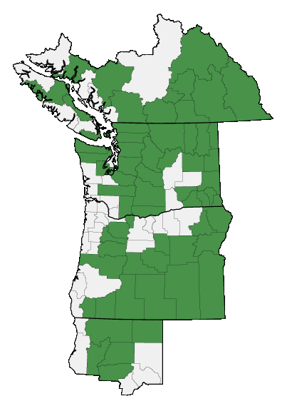 Map of where plant is found