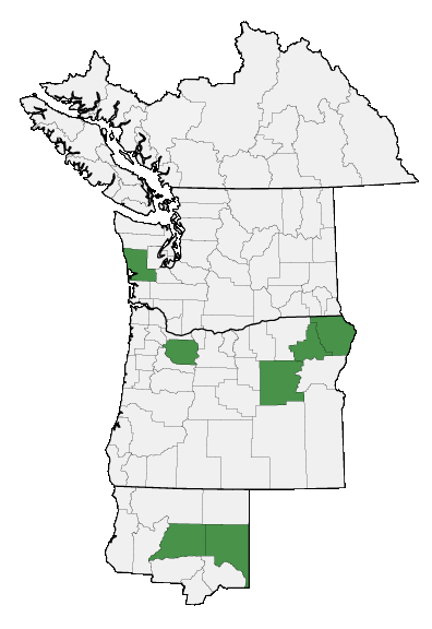 Map of where plant is found