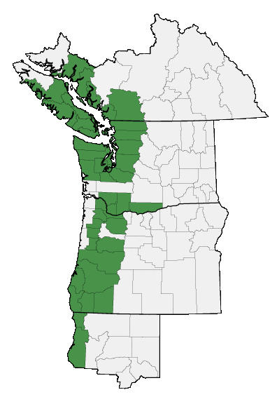 Map of where plant is found