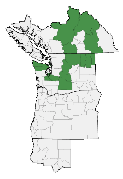 Map of where plant is found