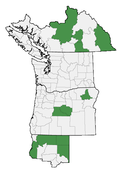 Map of where plant is found