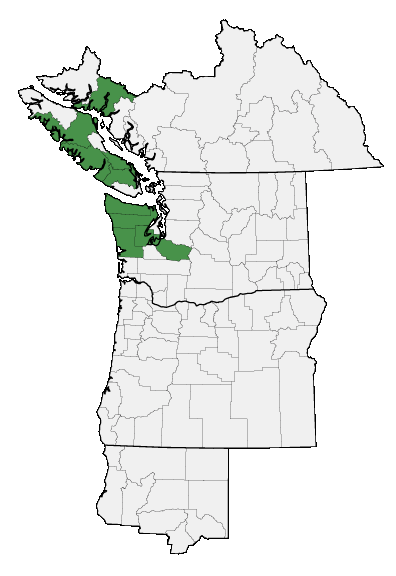 Map of where plant is found