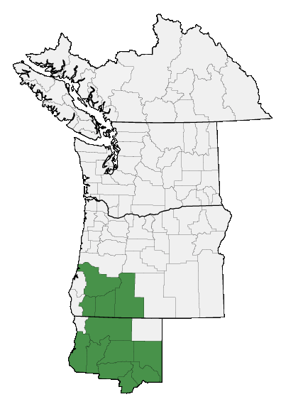 Map of where plant is found