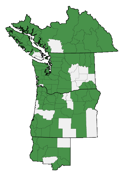 Map of where plant is found
